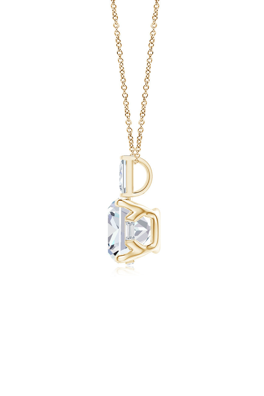 Natori Buy Orient Express Lab-Grown 14K Gold & Cushion Diamond Pendant Necklace in 14K Yellow Gold Online
