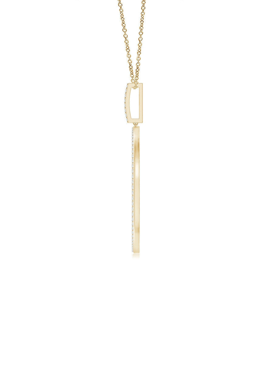 Natori Buy Kamon 14k Open Diamond Pendant Necklace in 14K Yellow Gold Online