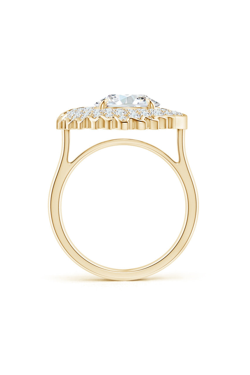 Natori Buy Dragon Lab-Grown 14K Gold Round Diamond Ring in 14K Yellow Gold Online