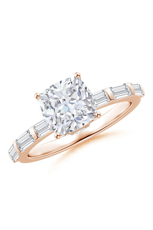 Natori Buy Orient Express Lab-Grown 14K Gold & Cushion Diamond Solitaire Ring in 14K Rose Gold Online