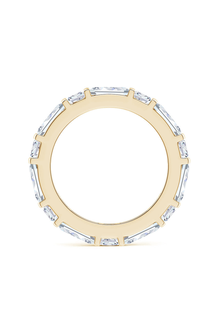Natori Buy Orient Express Lab-Grown 14K Gold Baguette & Cushion Diamond Eternity Band in 14K Yellow Gold Online