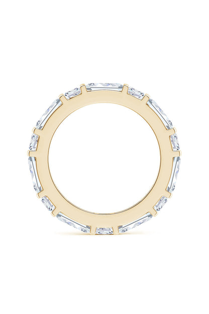 Natori Buy Orient Express Lab-Grown 14K Gold Baguette & Cushion Diamond Eternity Band in 14K Yellow Gold Online
