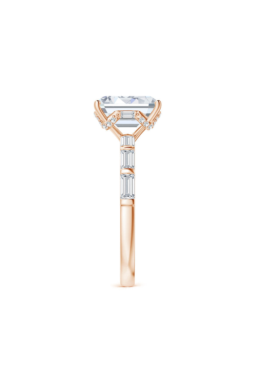 Natori Buy Orient Express Lab-Grown 14K Gold & Emerald Cut Diamond Solitaire Ring in 14K Rose Gold Online