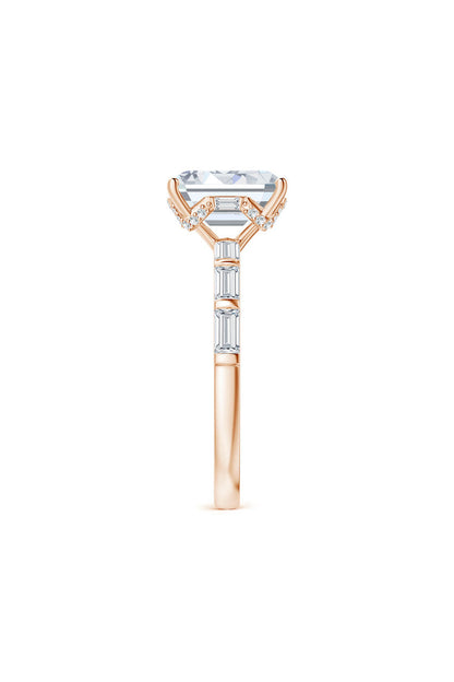 Natori Buy Orient Express Lab-Grown 14K Gold & Emerald Cut Diamond Solitaire Ring in 14K Rose Gold Online