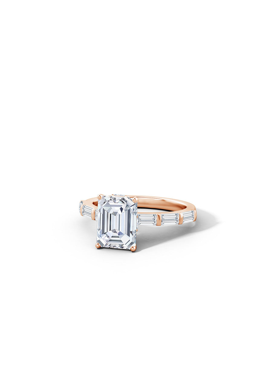 Natori Buy Orient Express Lab-Grown 14K Gold & Emerald Cut Diamond Solitaire Ring in 14K Rose Gold Online