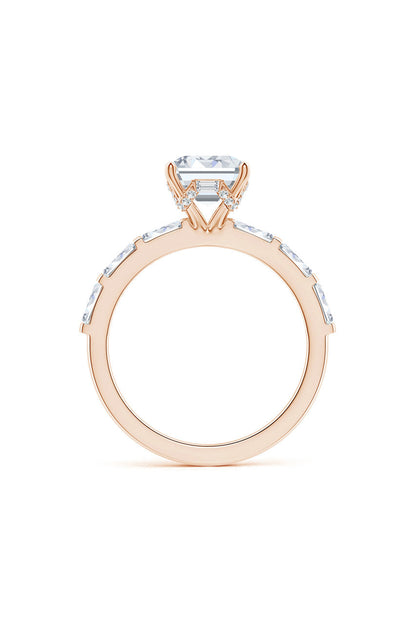 Natori Buy Orient Express Lab-Grown 14K Gold & Emerald Cut Diamond Solitaire Ring in 14K Rose Gold Online