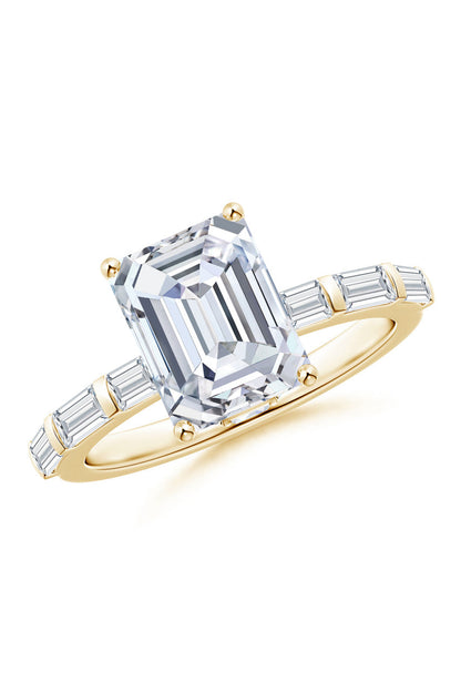 Natori Buy Orient Express Lab-Grown 14K Gold & Emerald Cut Diamond Solitaire Ring in 14K Yellow Gold Online