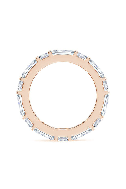 Natori Buy Orient Express Lab-Grown 14K Gold Baguette & Cushion Diamond Eternity Band in 14K Rose Gold Online