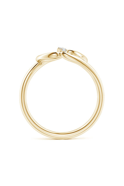 Natori Buy Shangri-La Yin-Yang 14K Gold and Diamond Bypass Ring in 14K Yellow Gold Online