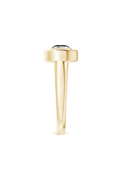 Natori Buy Infinity 14K Gold with Black & White Diamond Two Stone Open Ring in 14K Yellow Gold Online