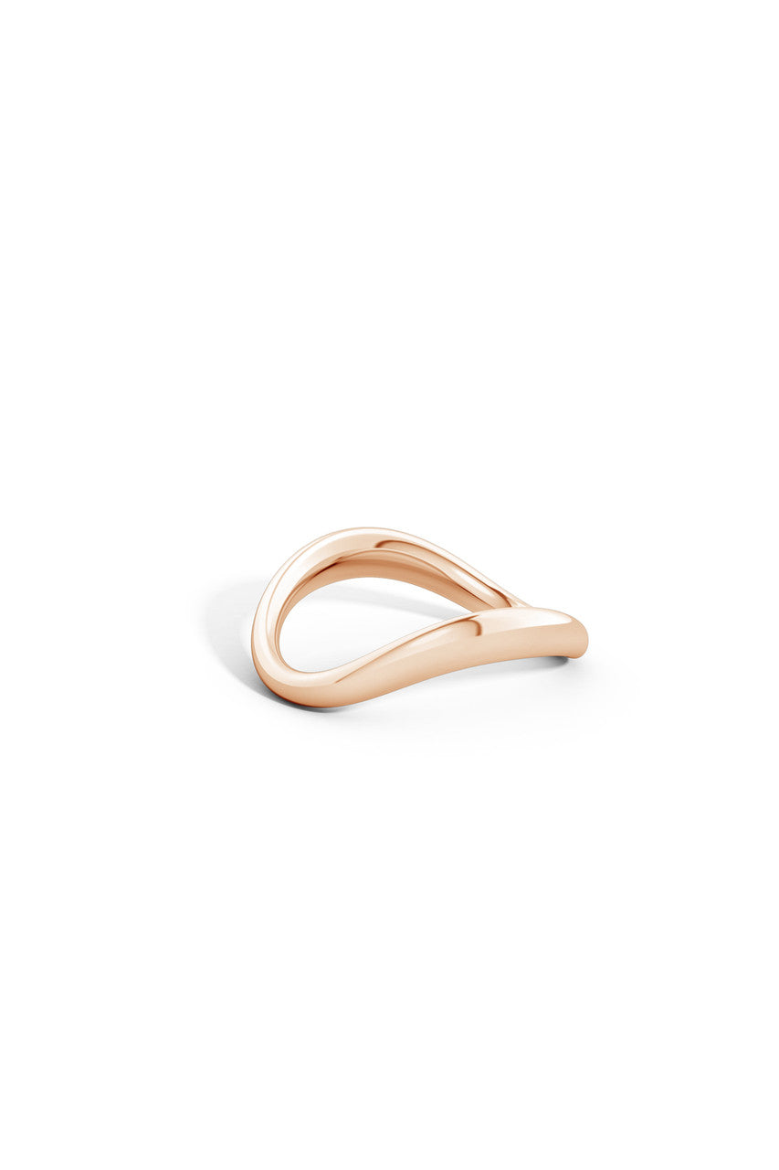 Natori Buy Shangri-La Brushstroke 14K Gold Stacking Ring in 14K Rose Gold Online