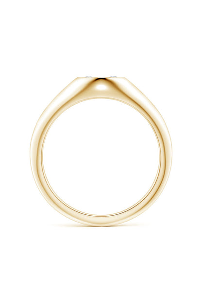 Natori Buy Shangri-La Yin-Yang 14K Gold and Diamond Signet Ring in 14K Yellow Gold Online
