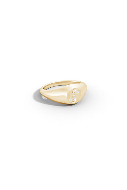 Natori Buy Shangri-La Yin-Yang 14K Gold and Diamond Signet Ring in 14K Yellow Gold Online