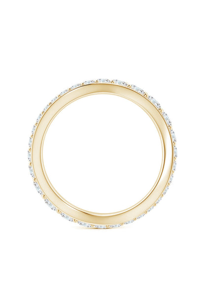 Natori Buy Shangri-La Brushstroke 14K Gold and Diamond Full Eternity Stacking Ring in 14K Yellow Gold Online