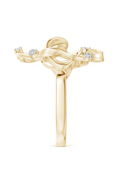 Natori Buy Sakura 14k Scattered Diamond Ring in 14K Yellow Gold Online