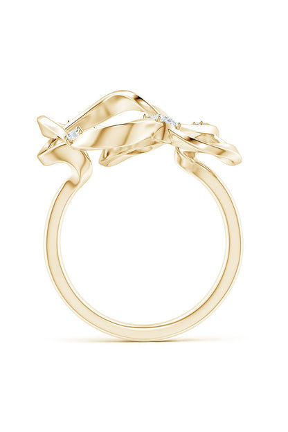 Natori Buy Sakura 14k Scattered Diamond Ring in 14K Yellow Gold Online