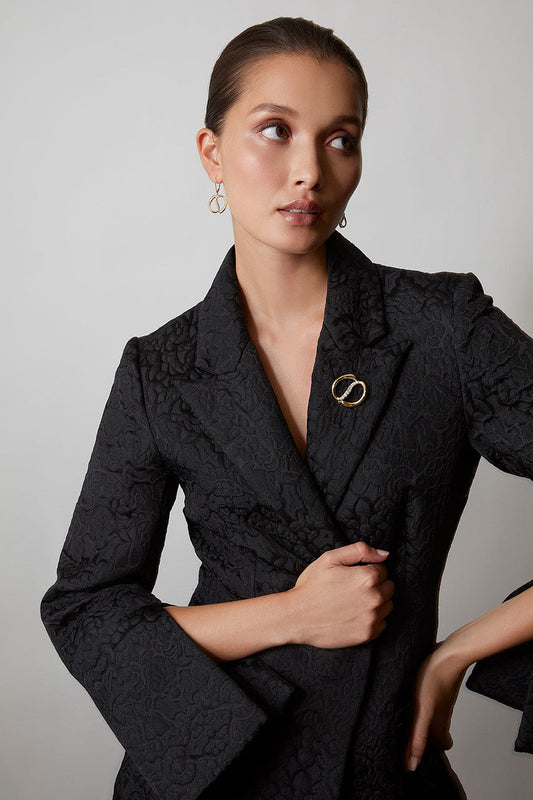 Natori Buy Shangri-La Yin-Yang 14K Gold and Diamond Brooch in 14K Yellow Gold Online