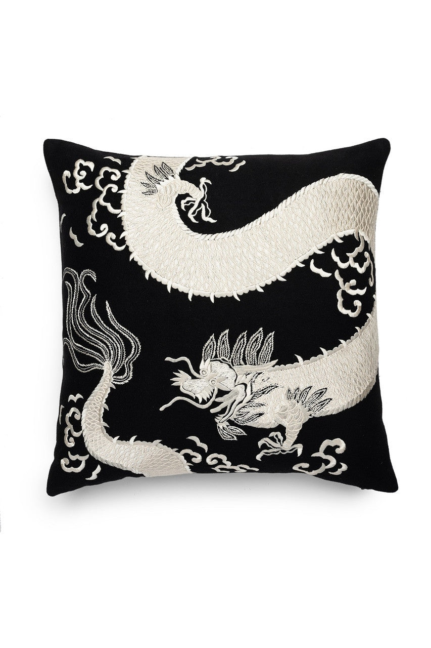 Natori Buy Mayon Dragon Embroidery Pillow - Black/Cream in Black/Cream Online