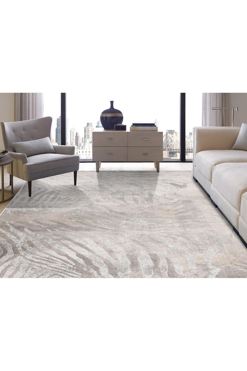 Natori Buy Serengeti- Neutral Zebra Rug in Grey Online
