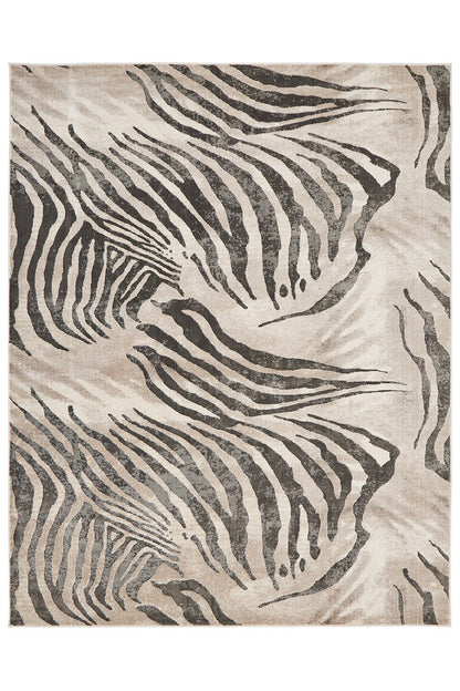Natori Buy Serengeti- Charcoal Zebra Rug in Grey Online