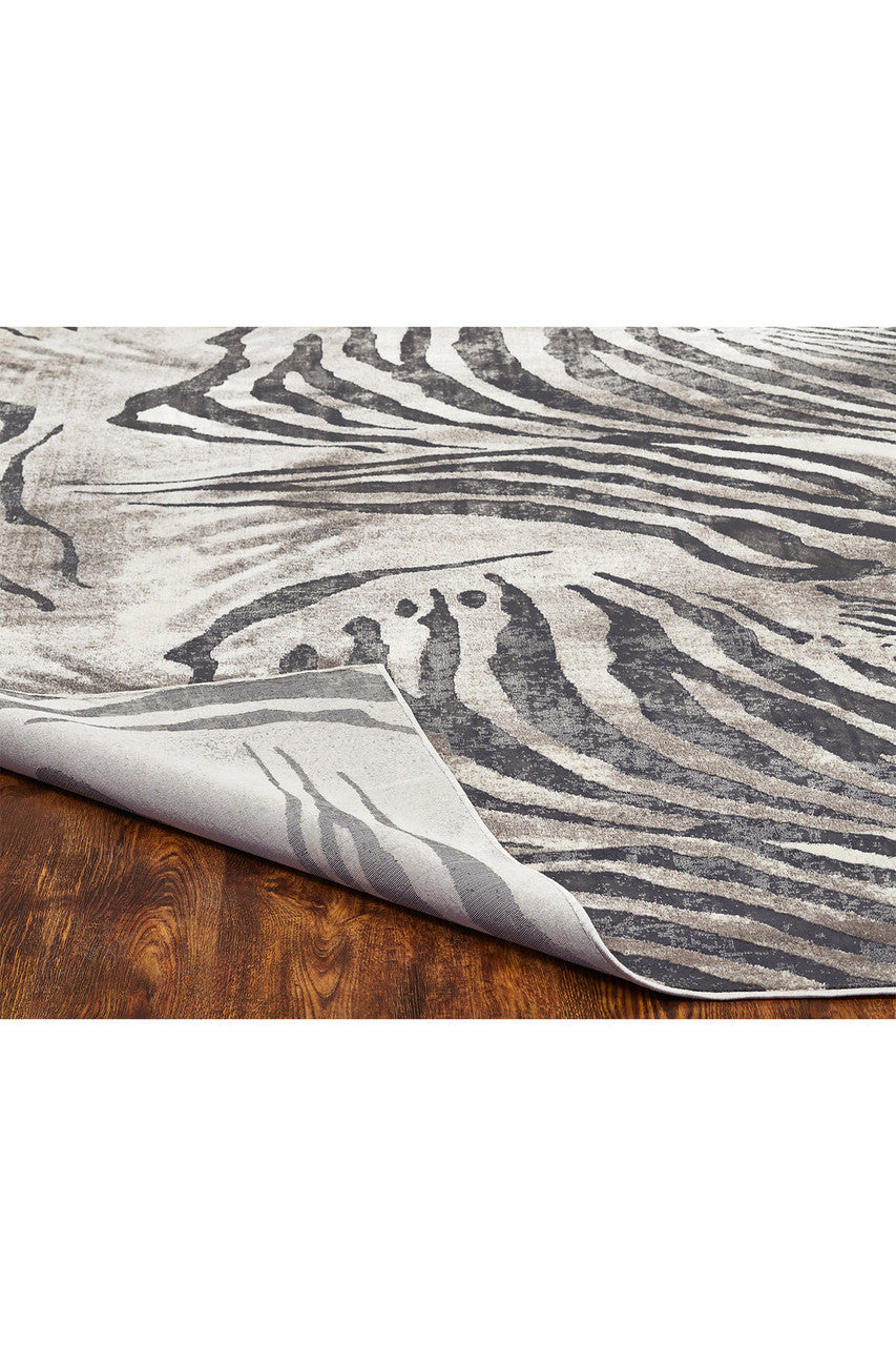 Natori Buy Serengeti- Charcoal Zebra Rug in Grey Online