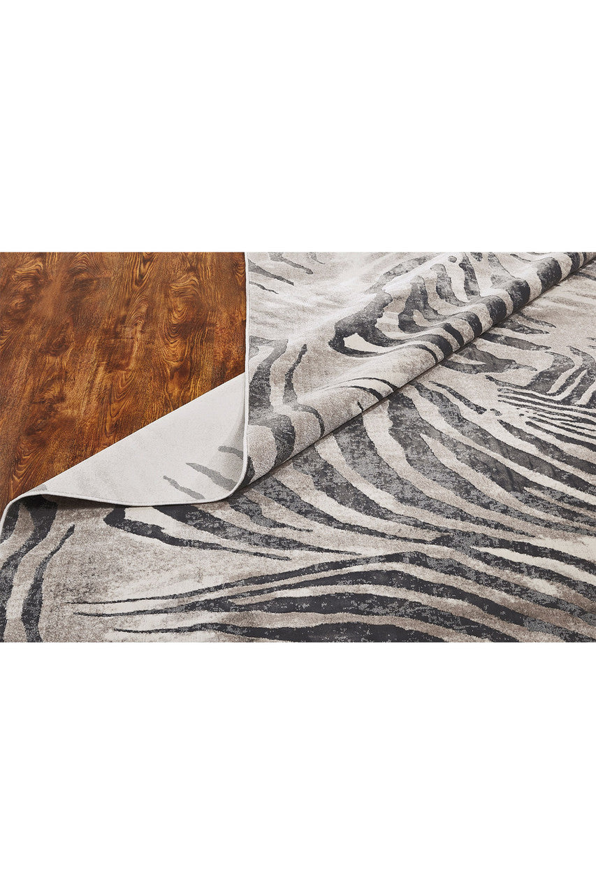 Natori Buy Serengeti- Charcoal Zebra Rug in Grey Online