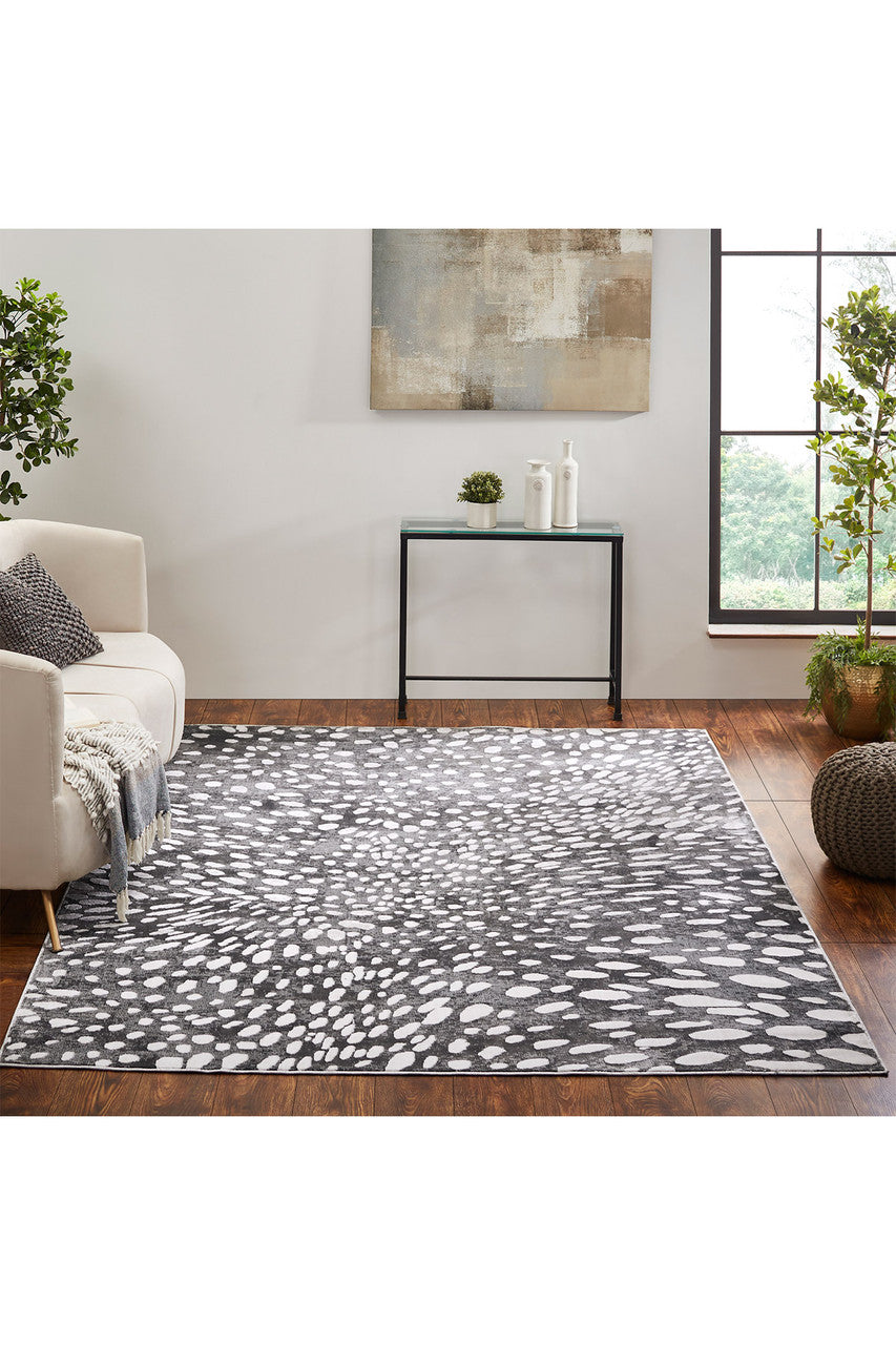 Natori Buy Serengeti- Charcoal Spotted Rug in Grey Online