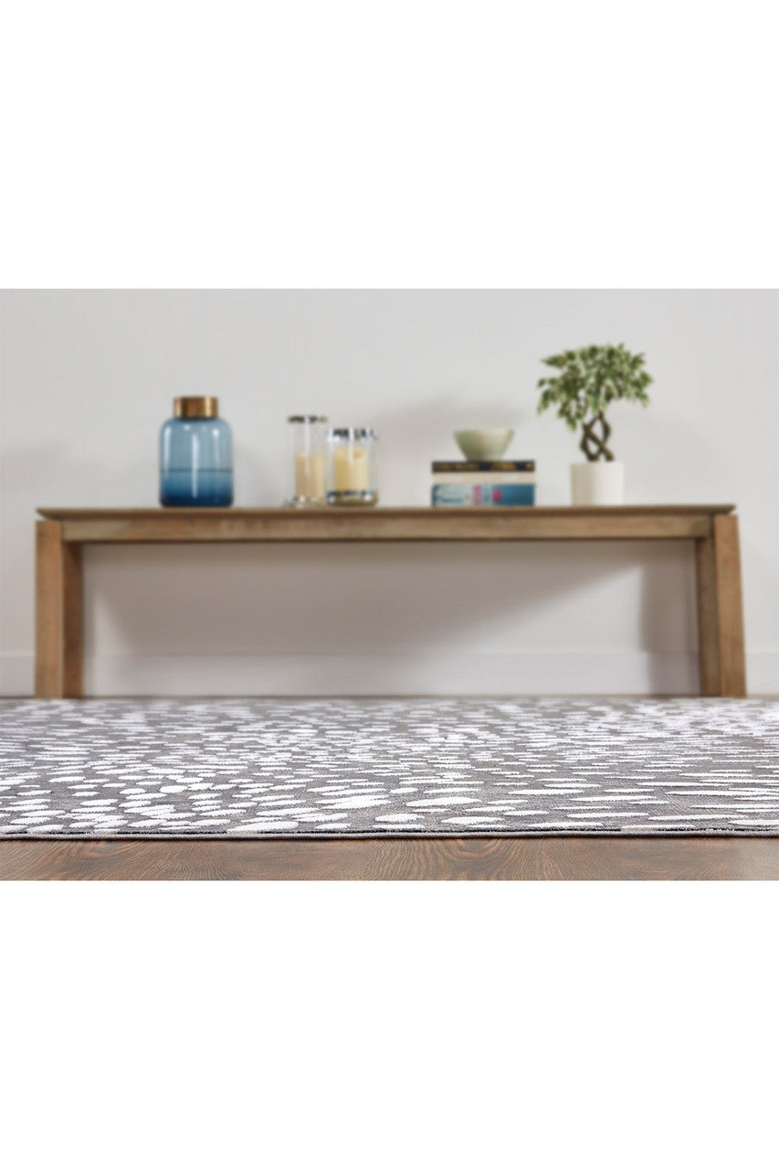 Natori Buy Serengeti- Charcoal Spotted Rug in Grey Online
