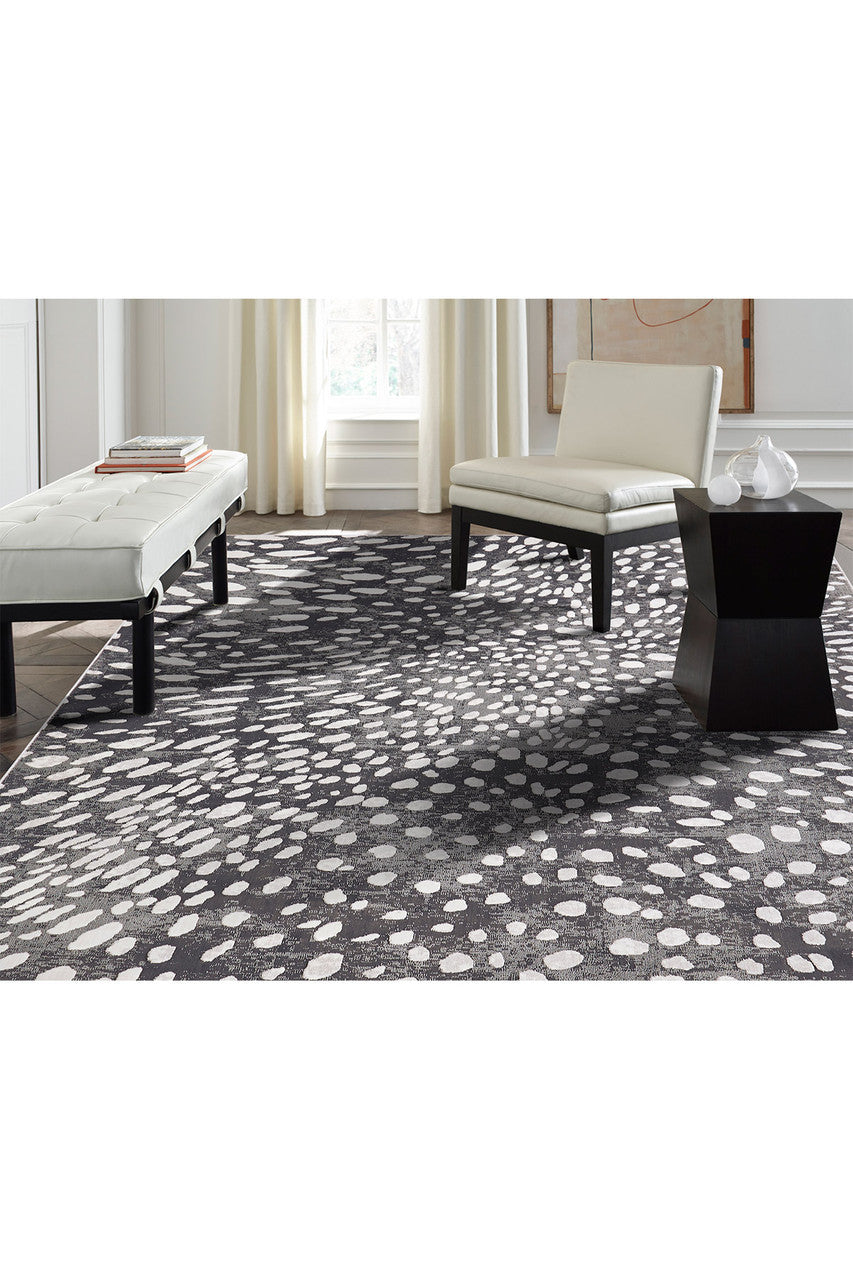 Natori Buy Serengeti- Charcoal Spotted Rug in Grey Online