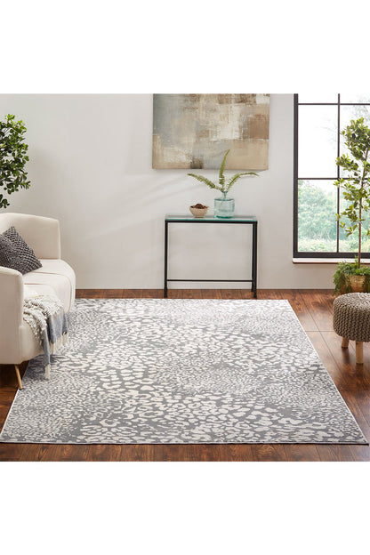 Natori Buy Serengeti- Light Grey Leopard Rug in Grey Online