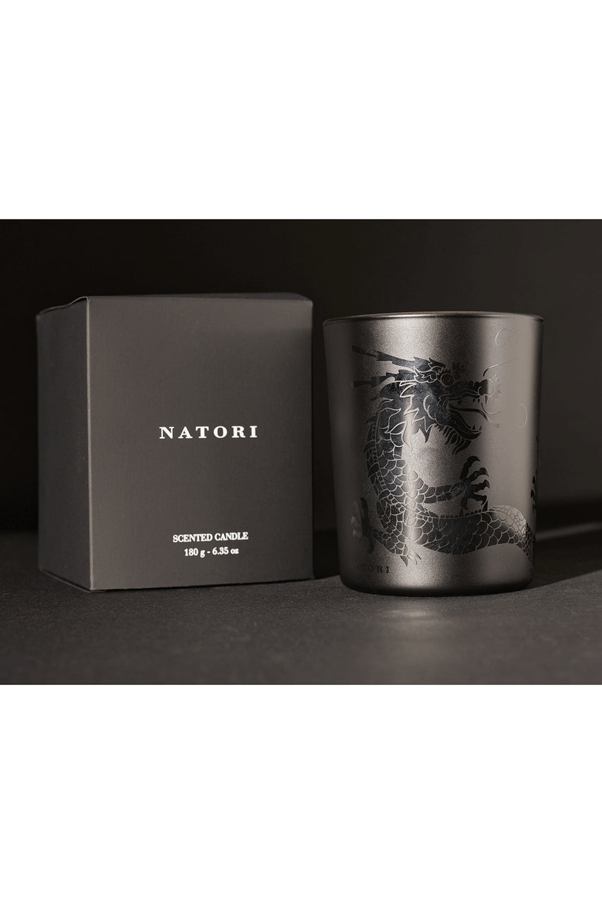 Natori Buy Dragon Etched Candle in Black Online