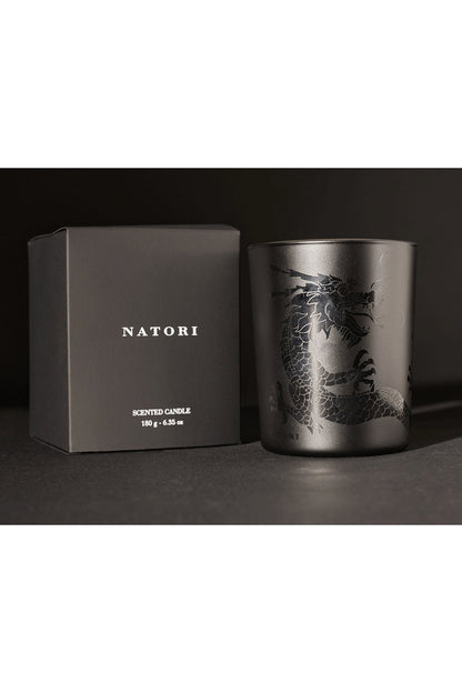 Natori Buy Dragon Etched Candle in Black Online
