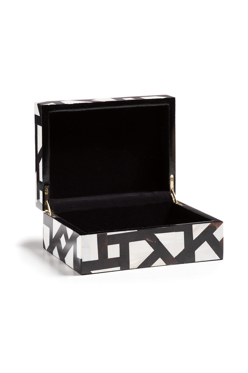 Natori Buy Mindoro Box in Black & White Online