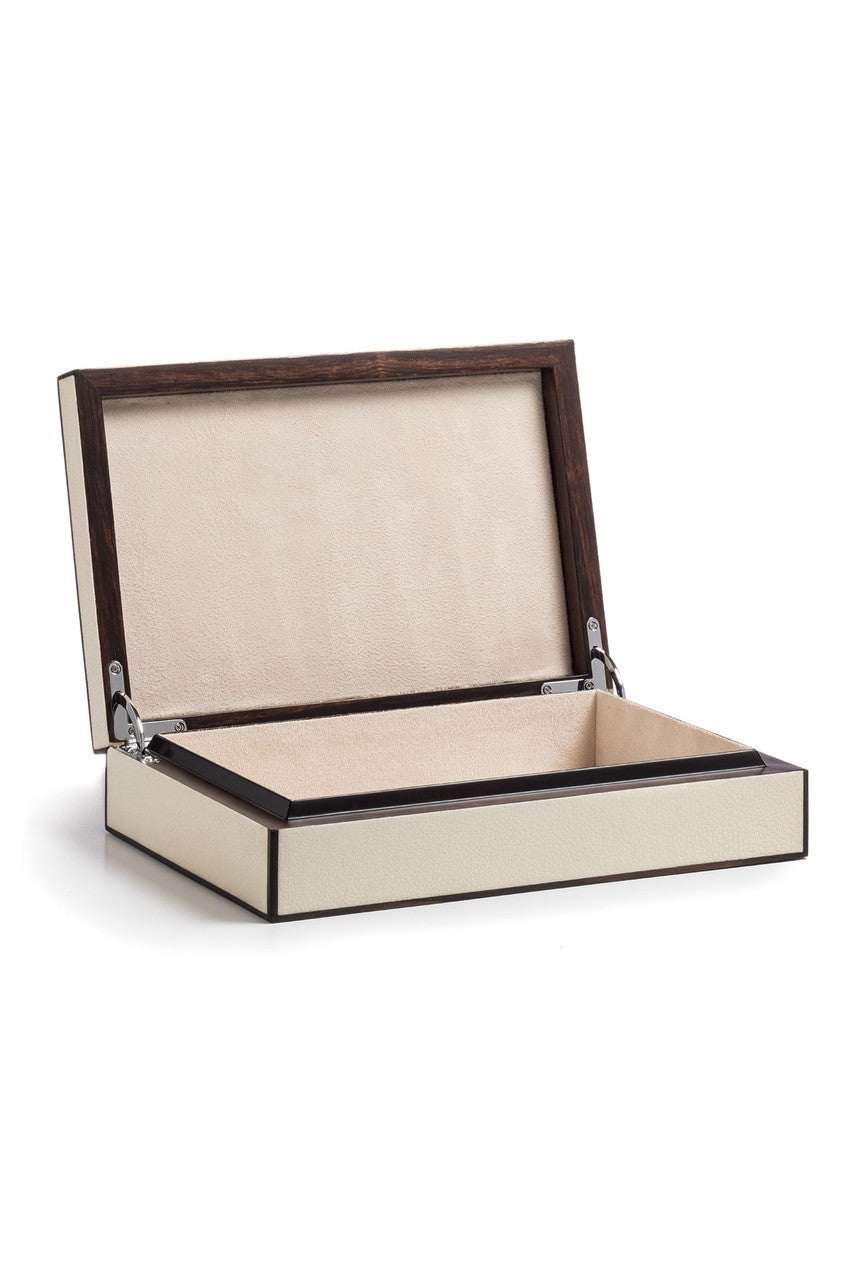 Natori Buy Shagreen Dragon Box in White W/ Black Online