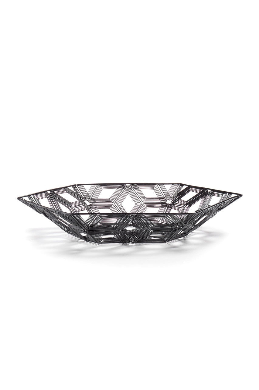 Natori Buy Naga Hexagon Tray in Black Online