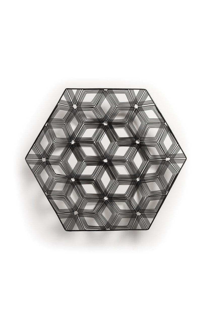 Natori Buy Naga Hexagon Tray in Black Online
