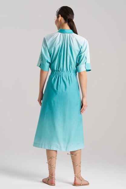 Natori Akari Cotton Belted Dress