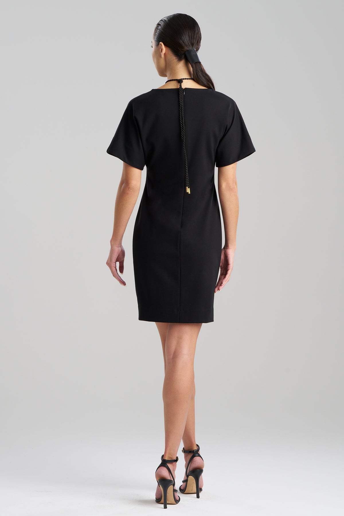 Natori Compact Knit Short Sleeve Sheath Dress