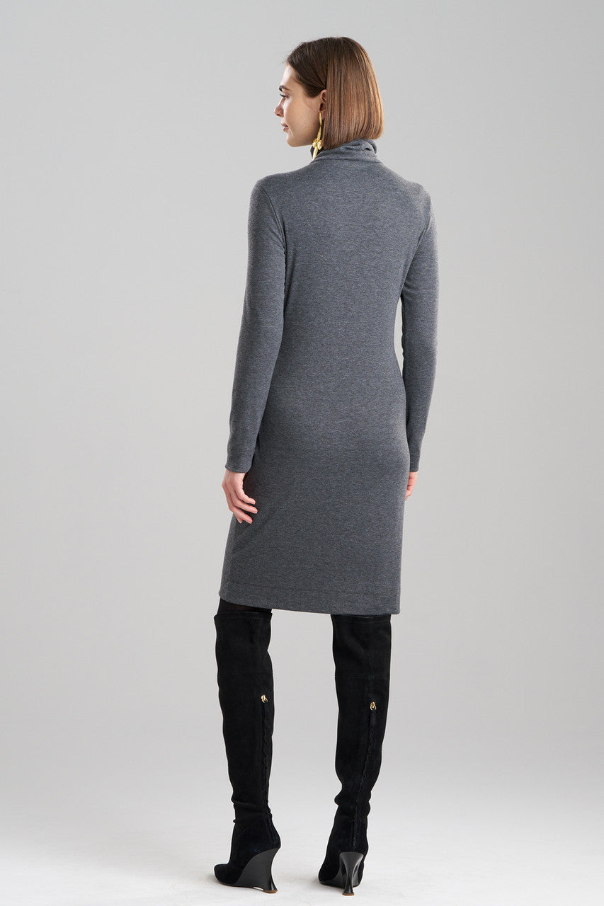 Natori Buy Layering Jersey Turtleneck Dress in Charcoal Online