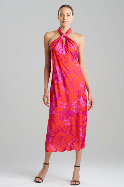 Natori Bloom Halterneck Dress