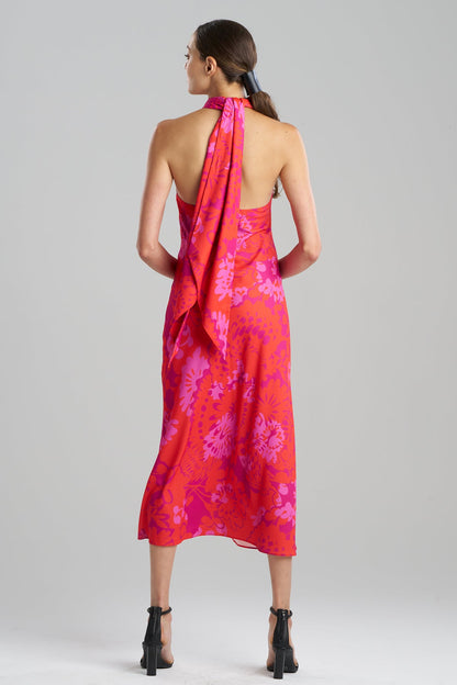 Natori Bloom Halterneck Dress