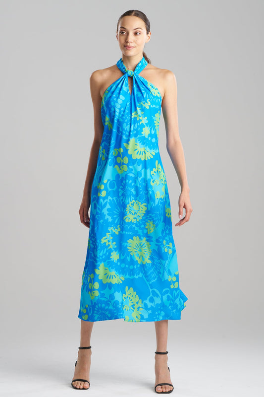 Natori Bloom Halterneck Dress