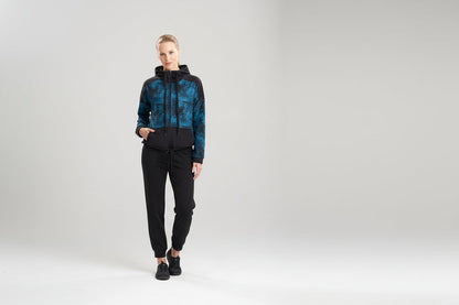 Natori Buy Interlocked Full Zip Hoodie in Dark Teal Online