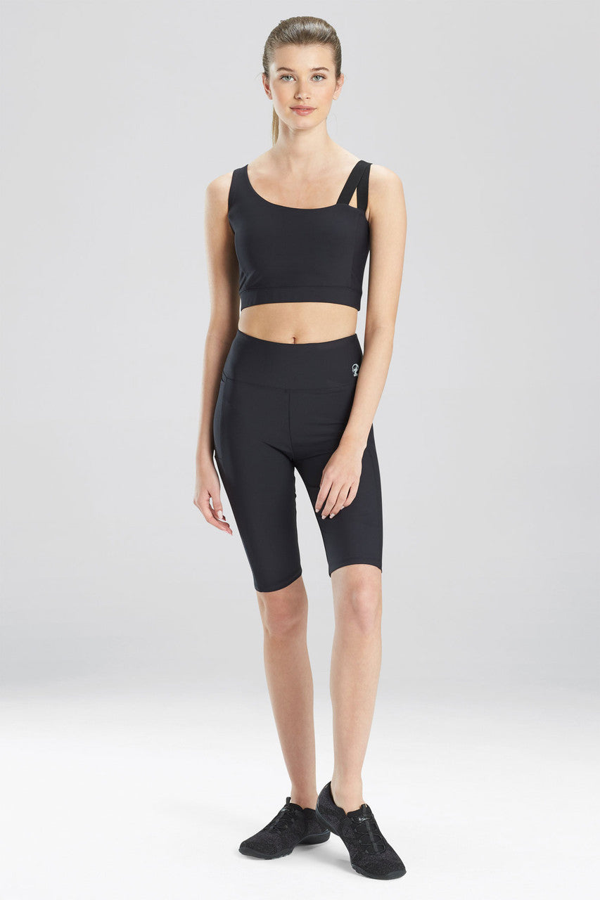 Natori Buy Solstice Asymmetrical Cropped Cami in Black Online