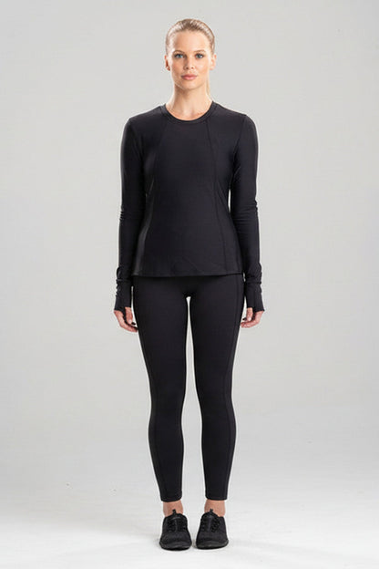 Natori Buy Solstice Long Sleeve Top in Black Online